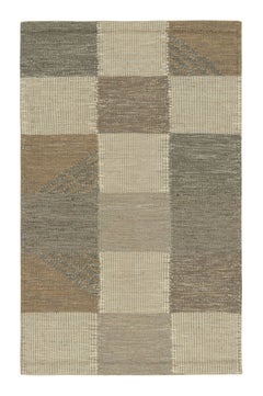 Rug & Kilim: tappeto in stile scandinavo in blu e grigio, con motivi geometrici