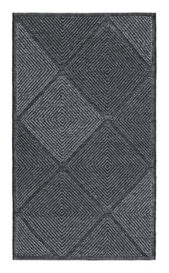 Tapis de style scandinave de Rug & Kilim dans les tons bleus, avec motifs en losange