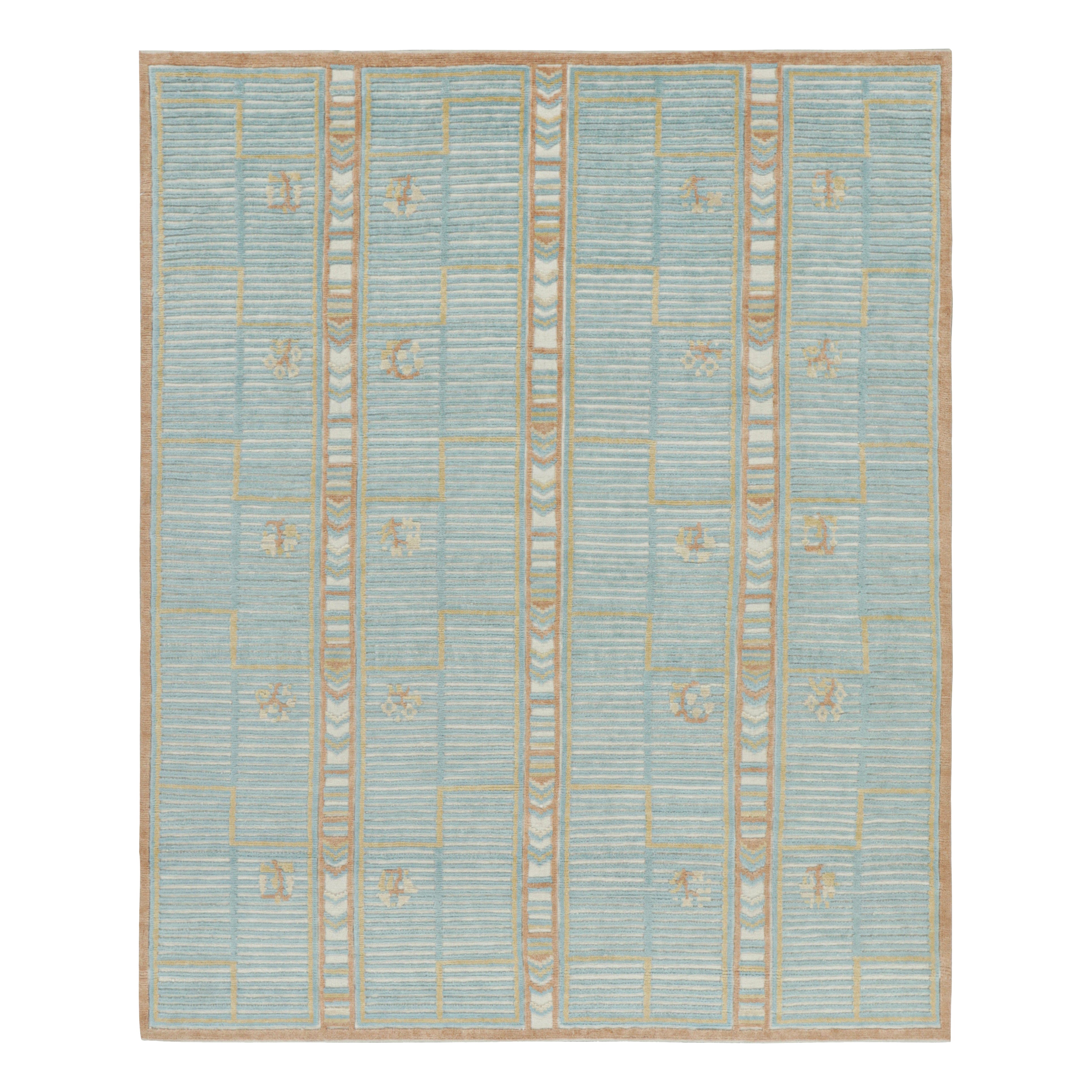 Tapis de style scandinave bleu à motifs géométriques de Rug
Kilim