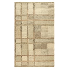 Tappeto in stile scandinavo Rug & Kilim in marrone e beige con motivi geometrici