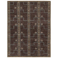 Rug & Kilim: tappeto in stile scandinavo con motivi marroni, blu e oro