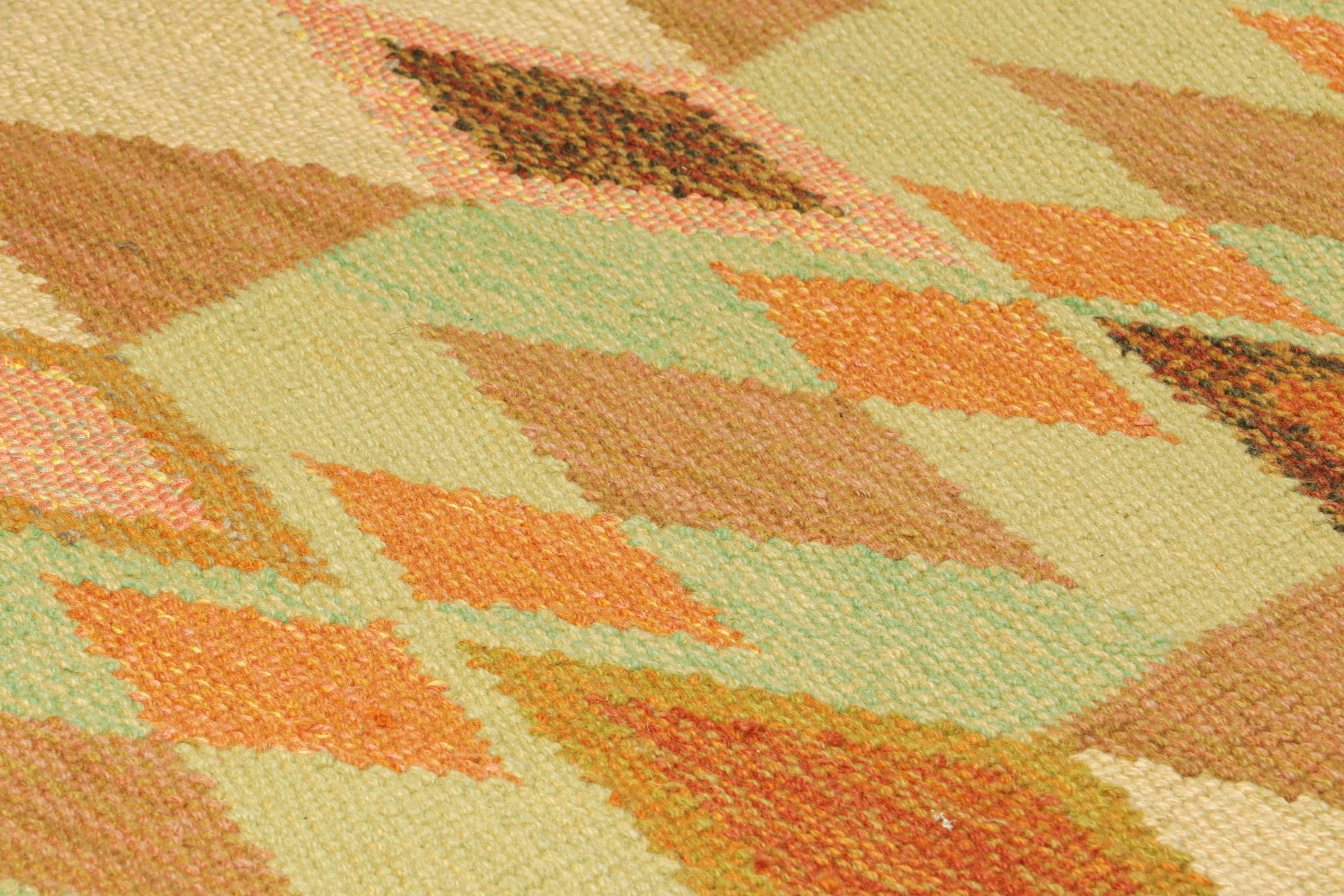 This 3x5 Swedish rug is a bold new addition to Rug & Kilim’s Scandinavian collection. Handwoven in a wool flatweave with undyed natural yarns as well, its design is inspired by Swedish minimalist designs.

On the Design: 

Connoisseurs may admire
