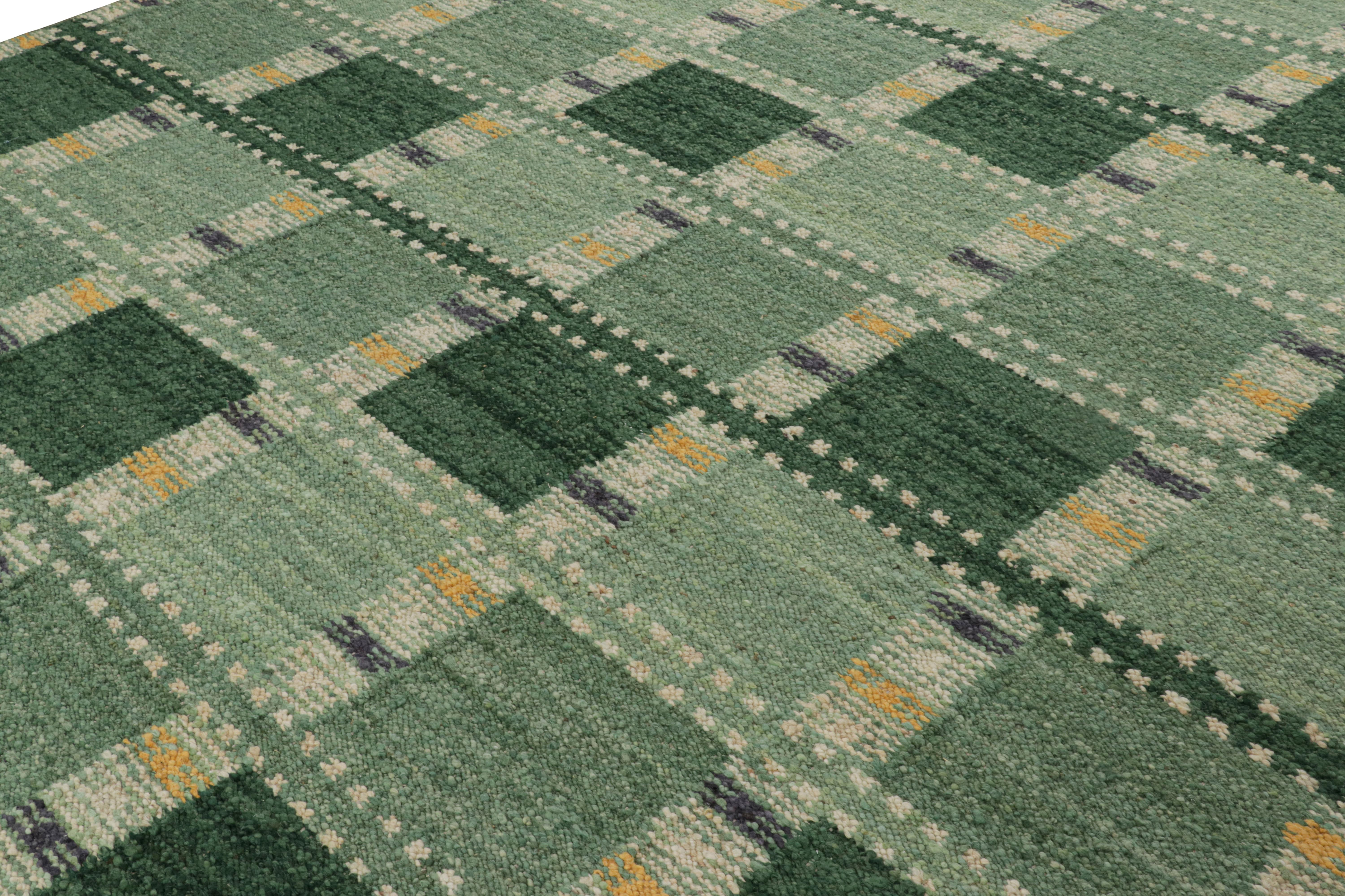 Tissé à la main en laine, ce tapis 10x14 est issu de la texture inventive 