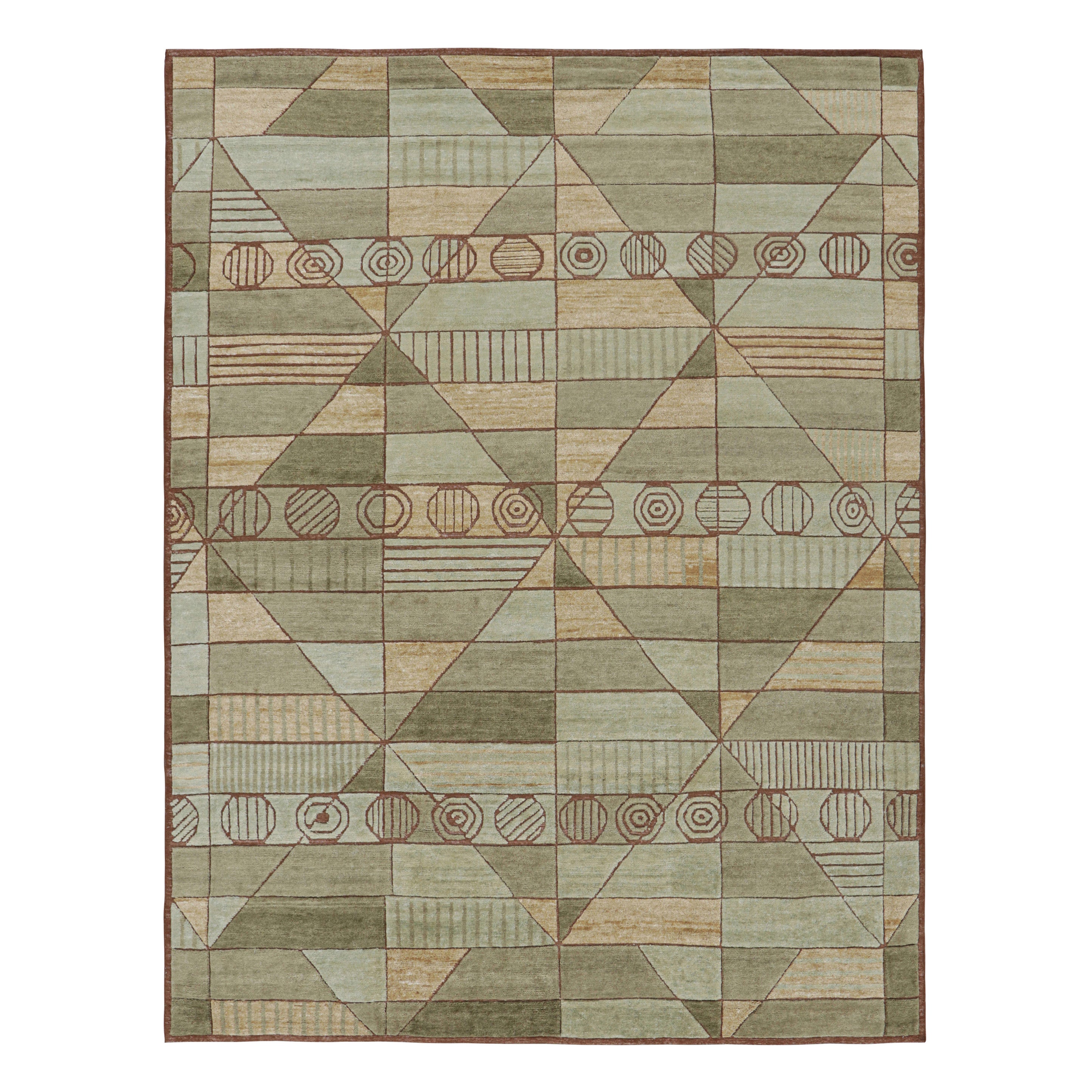 Rug
Kilim
s Scandinavian Style Rug in Green with High-Low Geometric Patterns (tapis de style scandinave en vert avec des motifs géométriques en hauteur)