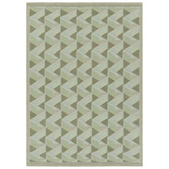 Rug
Kilim - Tappeto in stile scandinavo in verde chiaro con motivi geometrici