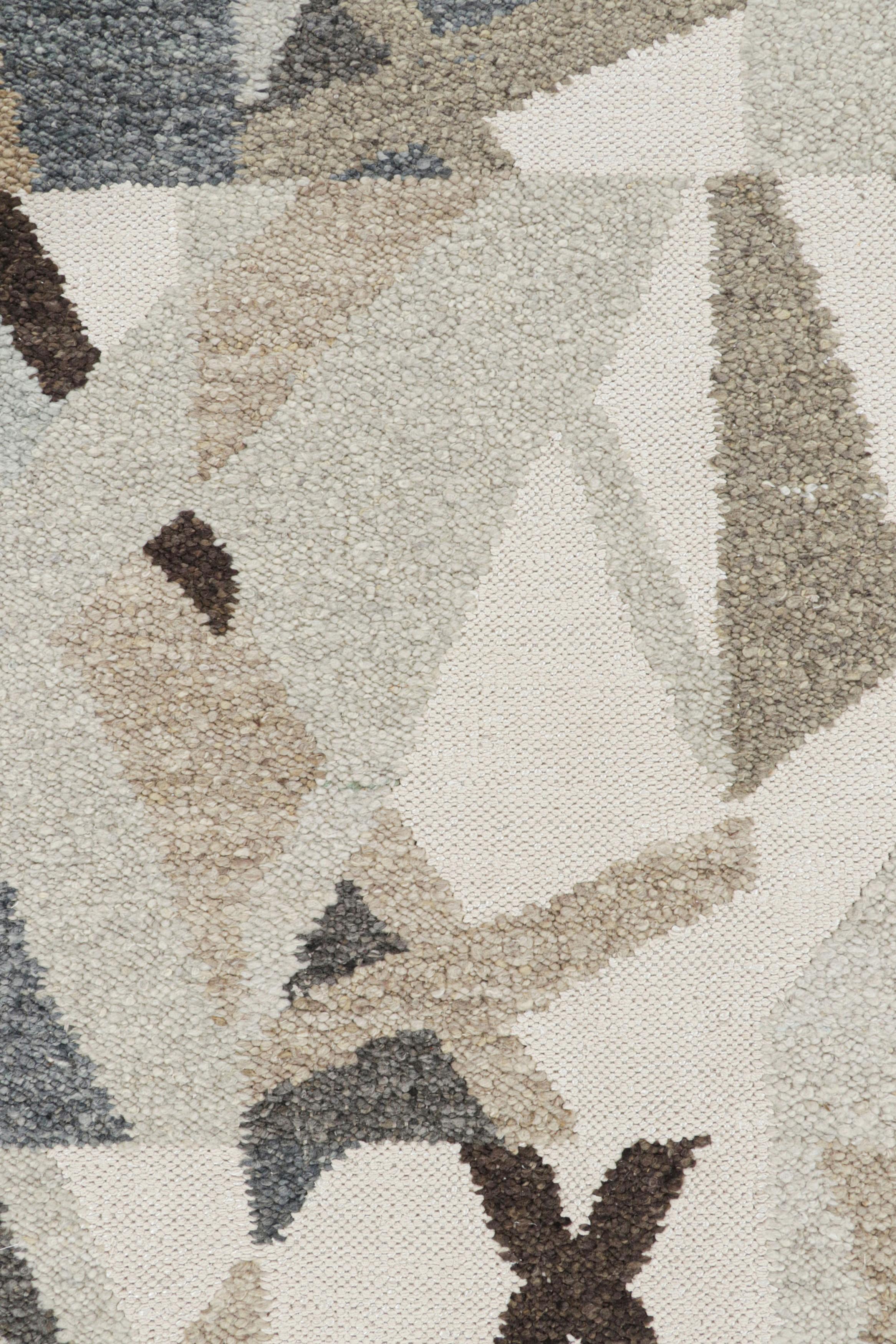 Rug & Kilim's Scandinavian Style Rug in White with Abstract Geometric Patterns In New Condition For Sale In Long Island City, NY