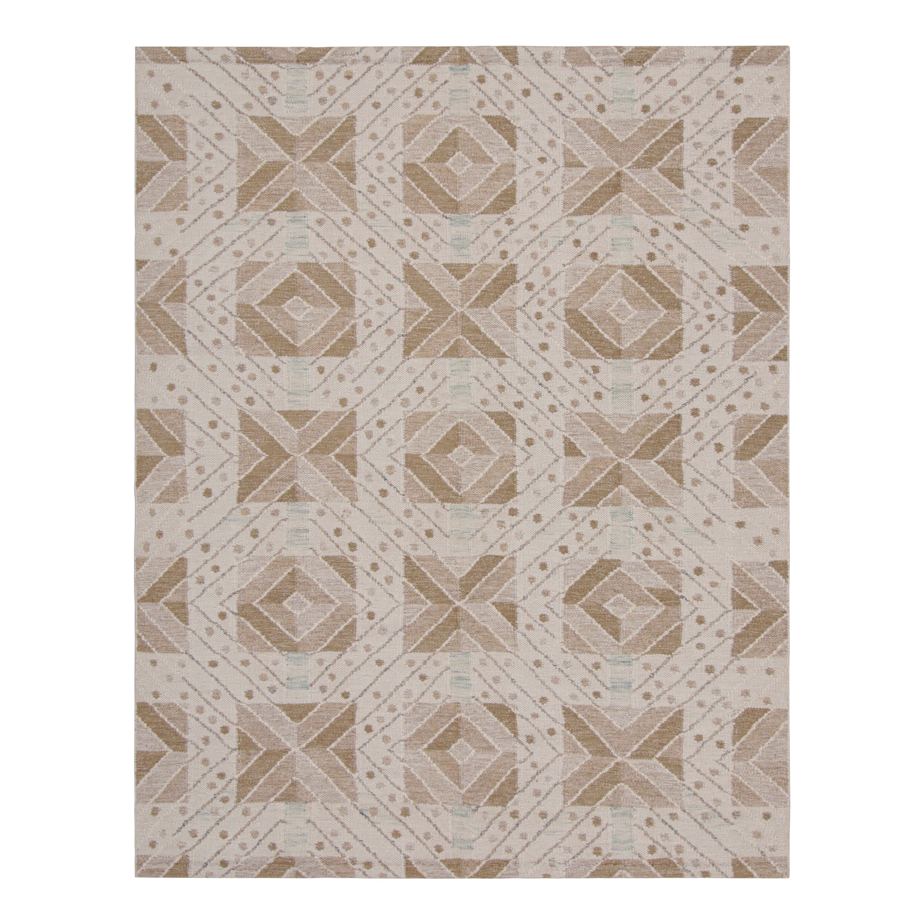 Tappeto in stile scandinavo Rug & Kilim con motivi geometrici beige-marrone