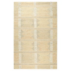 Tapis de style scandinave à motifs géométriques beige-brun de Rug & Kilim