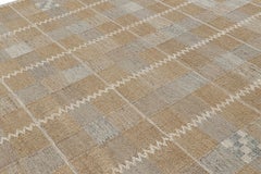 Tappeto in stile scandinavo Rug & Kilim con motivo geometrico marrone e grigio