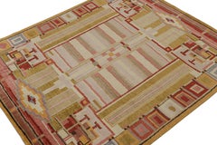 Rug & Kilim’s Scandinavian Style rug with Colorful Geometric Patterns