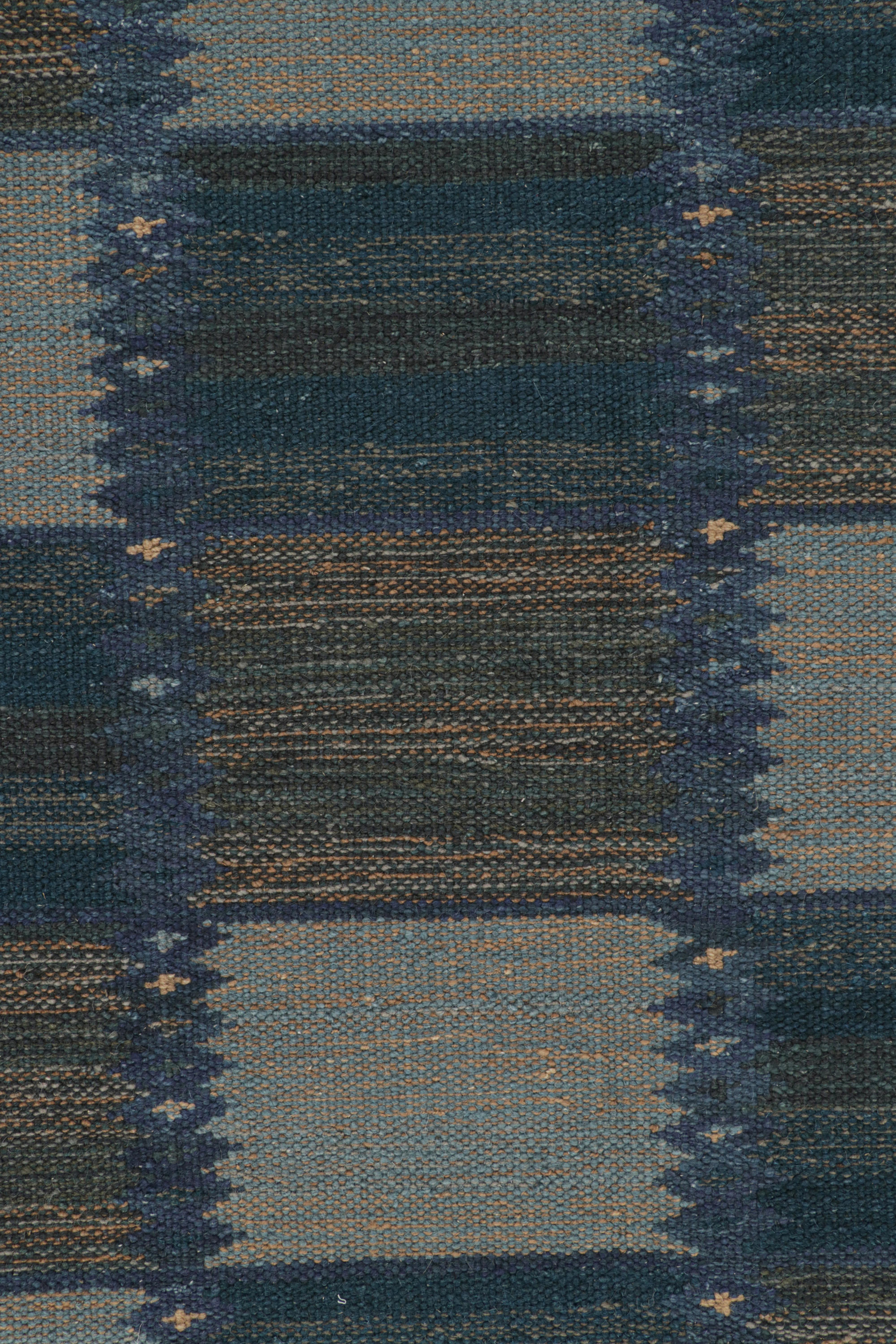 Rug & Kilim's Teppich im skandinavischen Stil mit geometrischen Mustern (Moderne) im Angebot