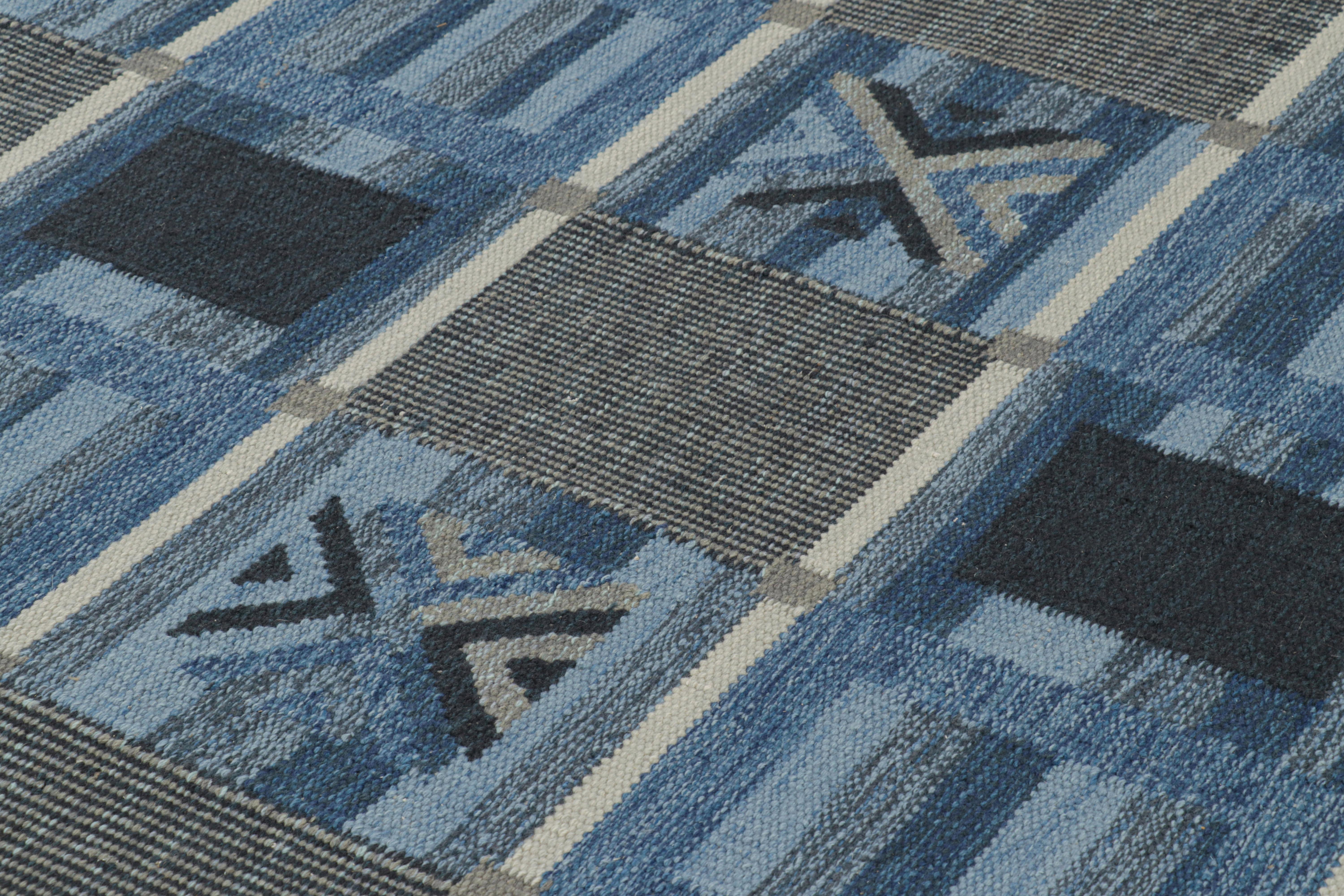 Rug & Kilim's Teppich im skandinavischen Stil mit geometrischen Mustern (Moderne) im Angebot