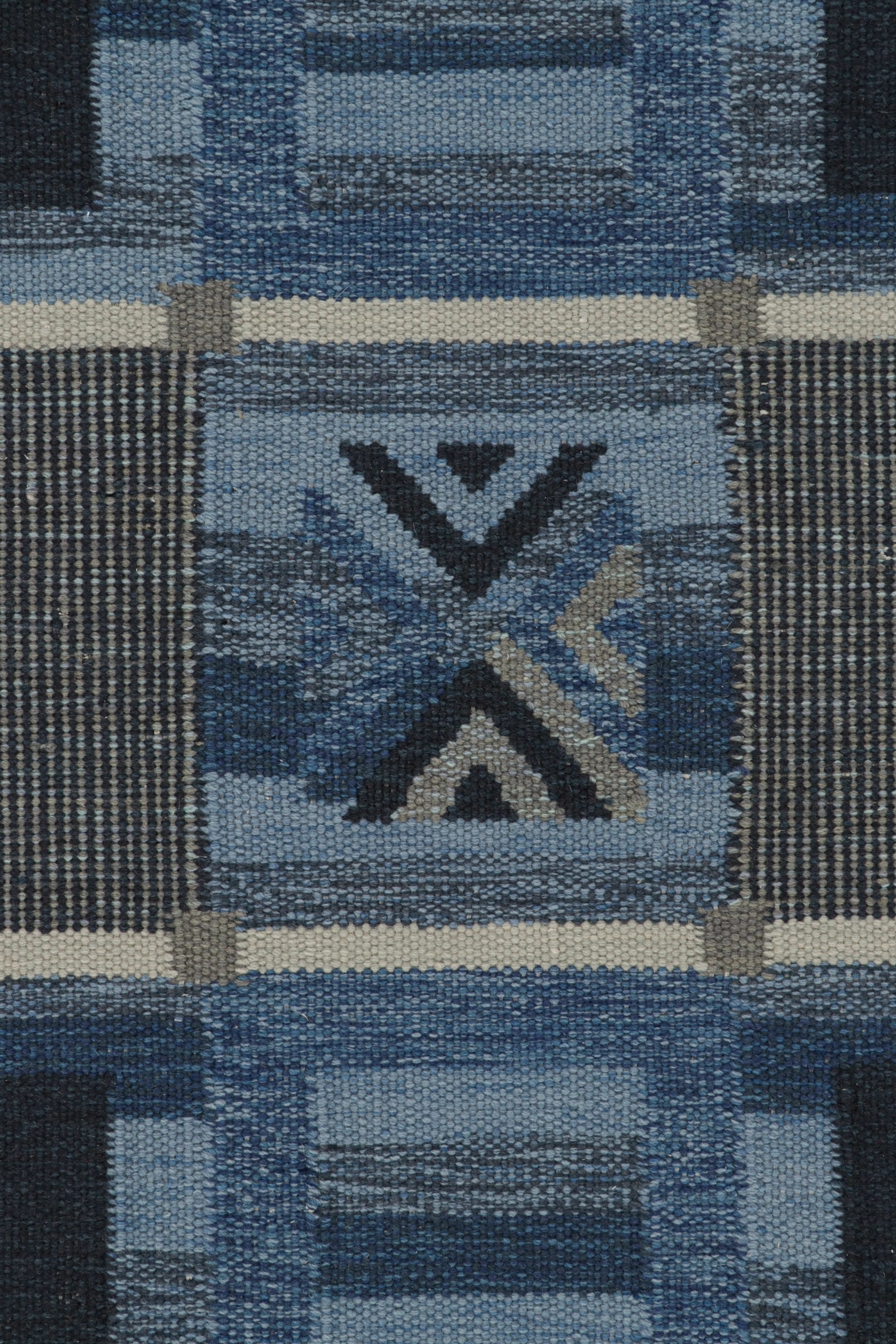 Rug & Kilim's Teppich im skandinavischen Stil mit geometrischen Mustern im Zustand „Neu“ im Angebot in Long Island City, NY