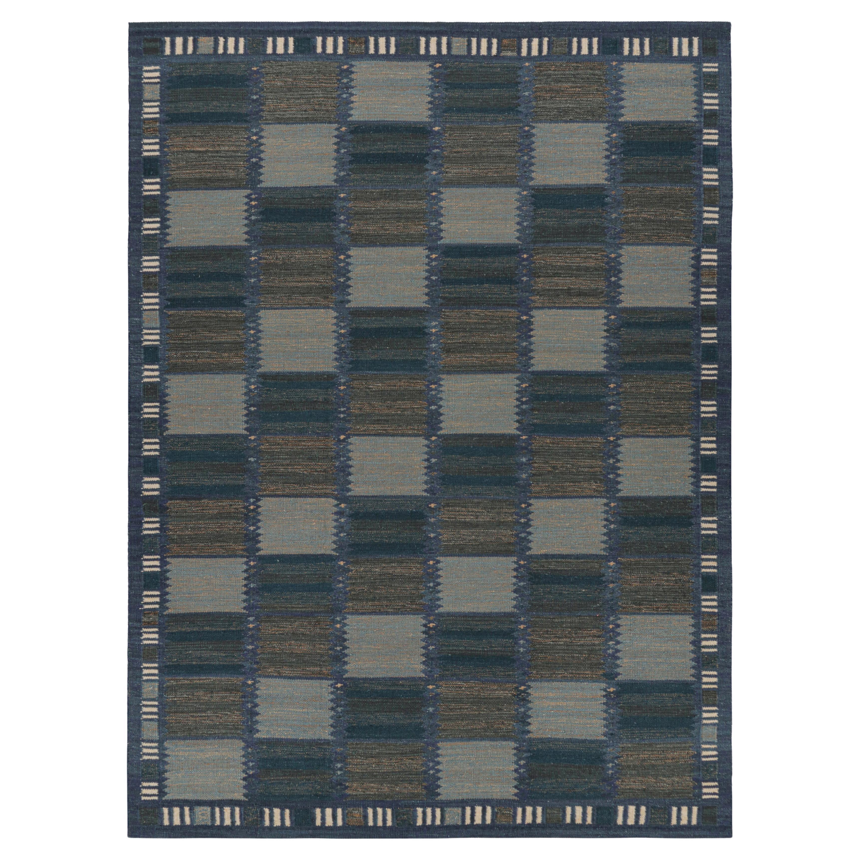 Rug & Kilim’s Scandinavian Style Rug with Geometric Patterns