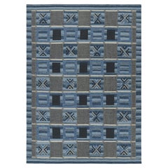 Rug & Kilim’s Scandinavian Style Rug with Geometric Patterns