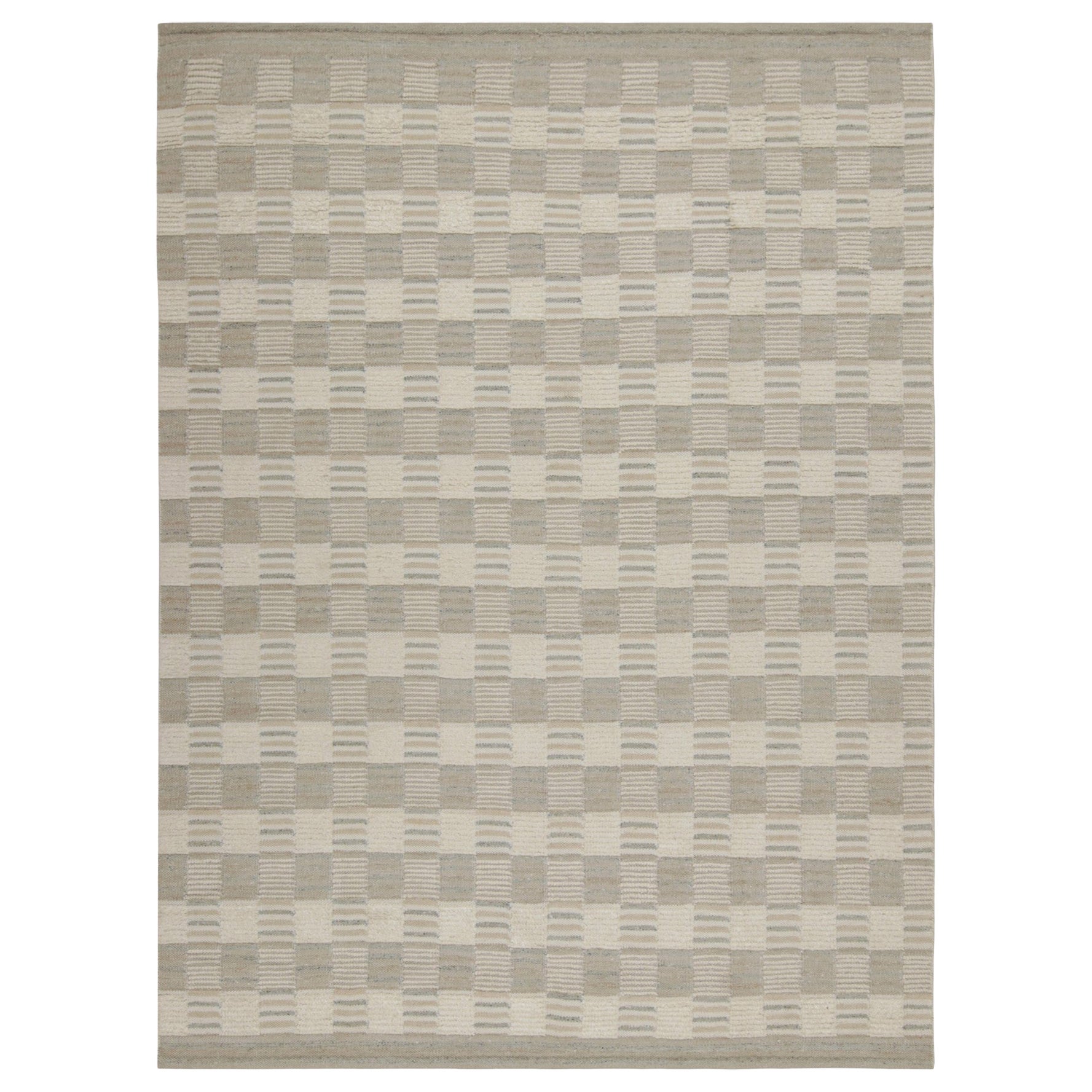 Tappeto in stile scandinavo Rug & Kilim con motivi geometrici grigi e bianchi