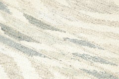 Rug & Kilim’s Scandinavian Style Rug with White and Gray Geometric Patterns