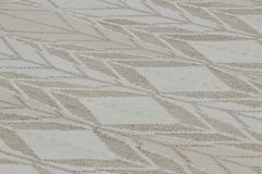 Rug & Kilim’s Scandinavian Style Runner Rug Green with Gray Geometric Patterns