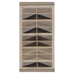 Alfombra de calle de estilo escandinavo Rug & Kilim con motivos geométricos beige-marrón