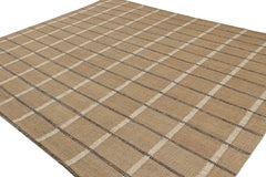 Rug & Kilim’s Scandinavian Swedish Deco Style Kilim Rug in Beige and Brown