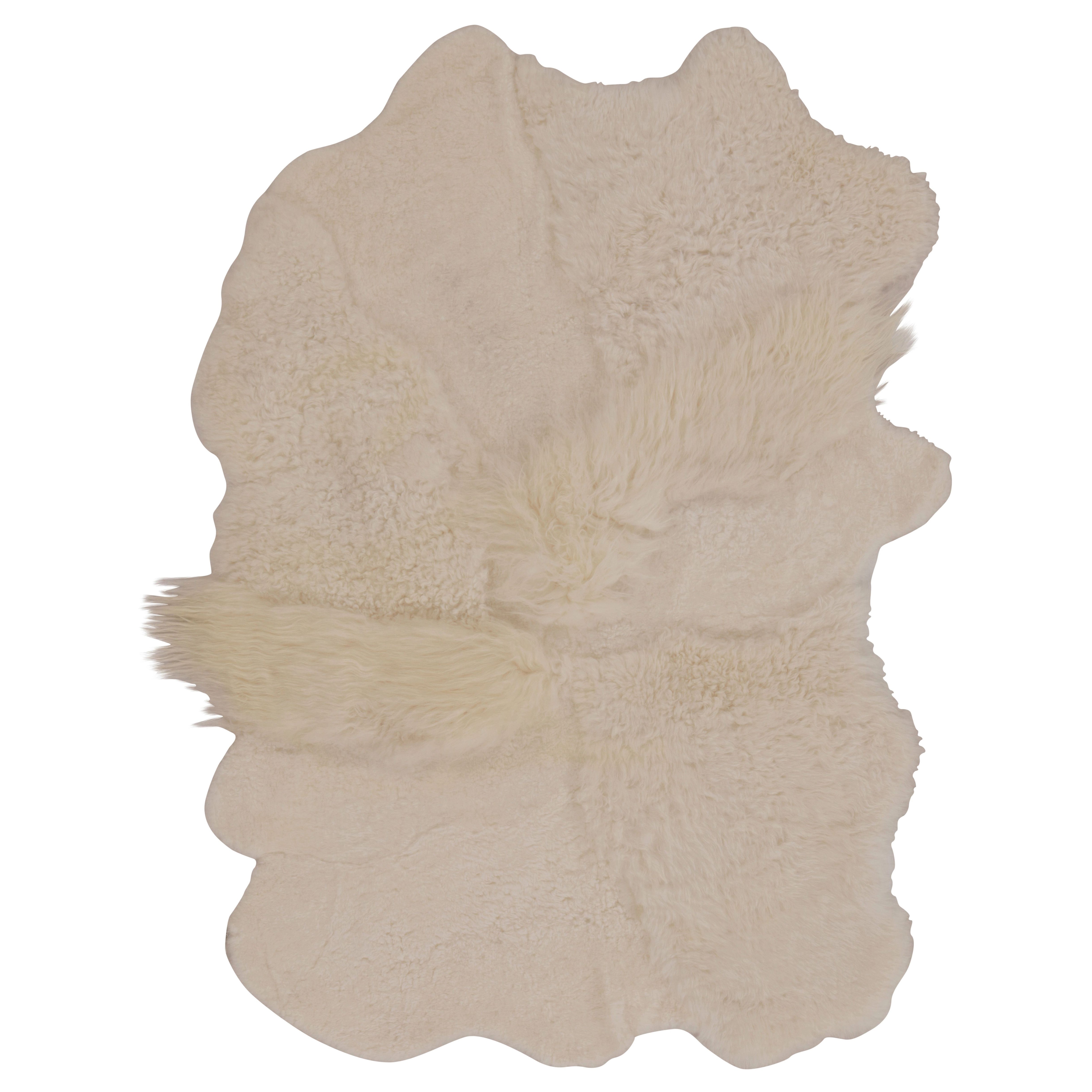 Rug
Kilim’s Sheepskin Multi-Pelt Fur Rug in Cream White Tones