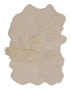 Rug & Kilim’s Sheepskin Multi-Pelt Fur Rug in Cream White Tones