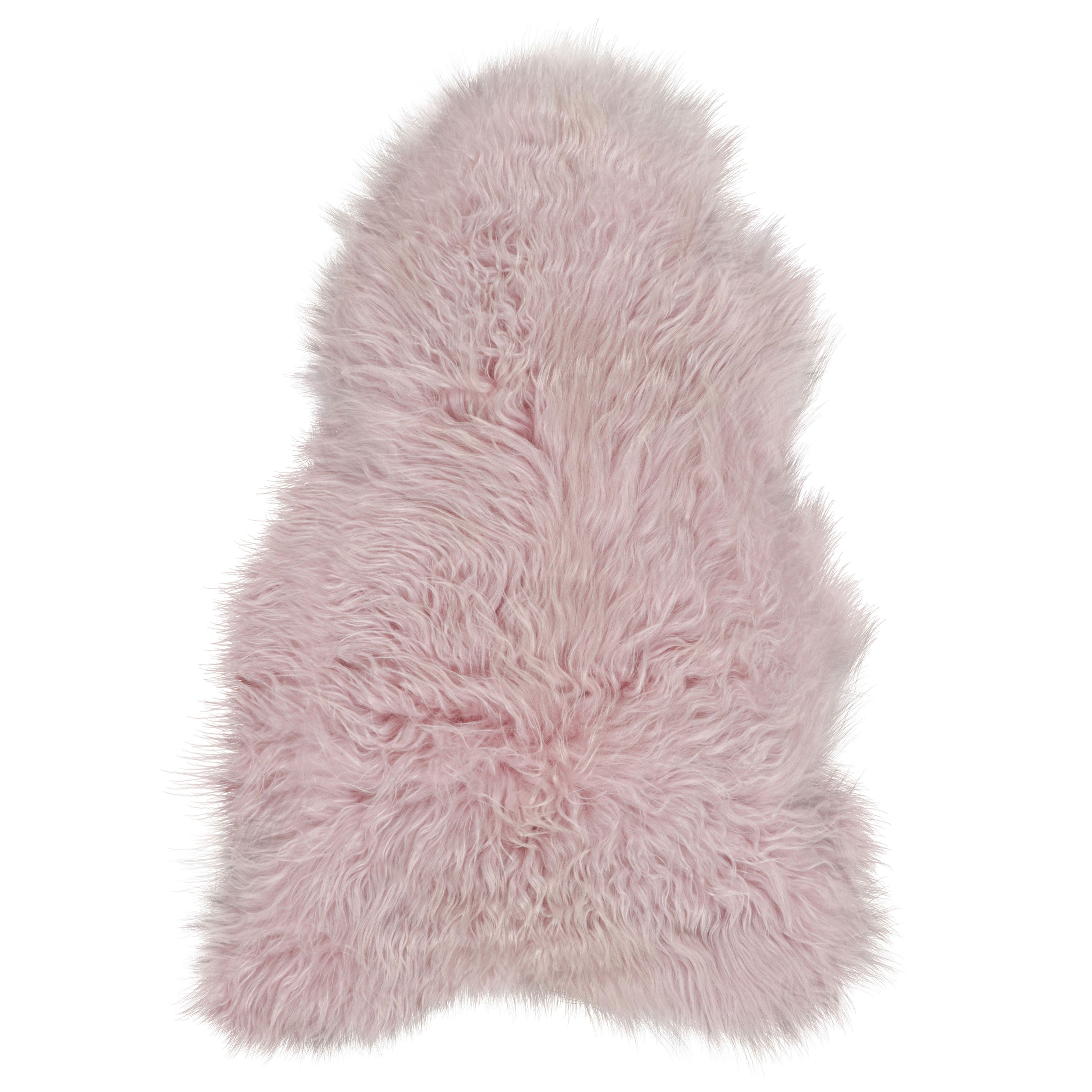 Rug & Kilim's Sheepskin Single-Pelt Fur Rug in Dusk Pink (Tapis en peau de mouton à une seule peau, rose foncé)