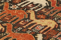 Rug & Kilim’s Shirvan Style Rug with Geometric Camel Pictorials