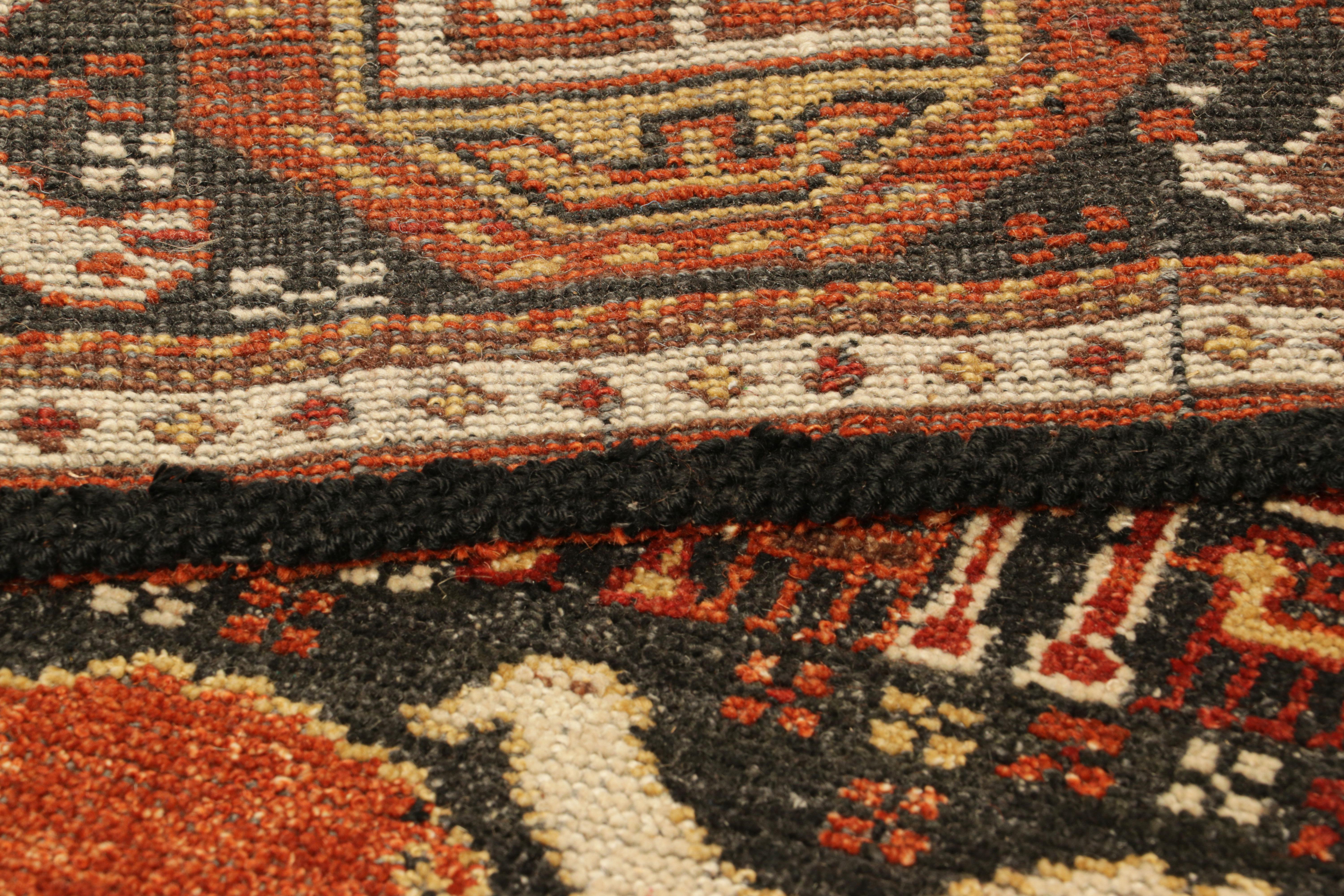 Wool Rug & Kilim’s Shirvan Style Rug with Geometric Camel Pictorials For Sale