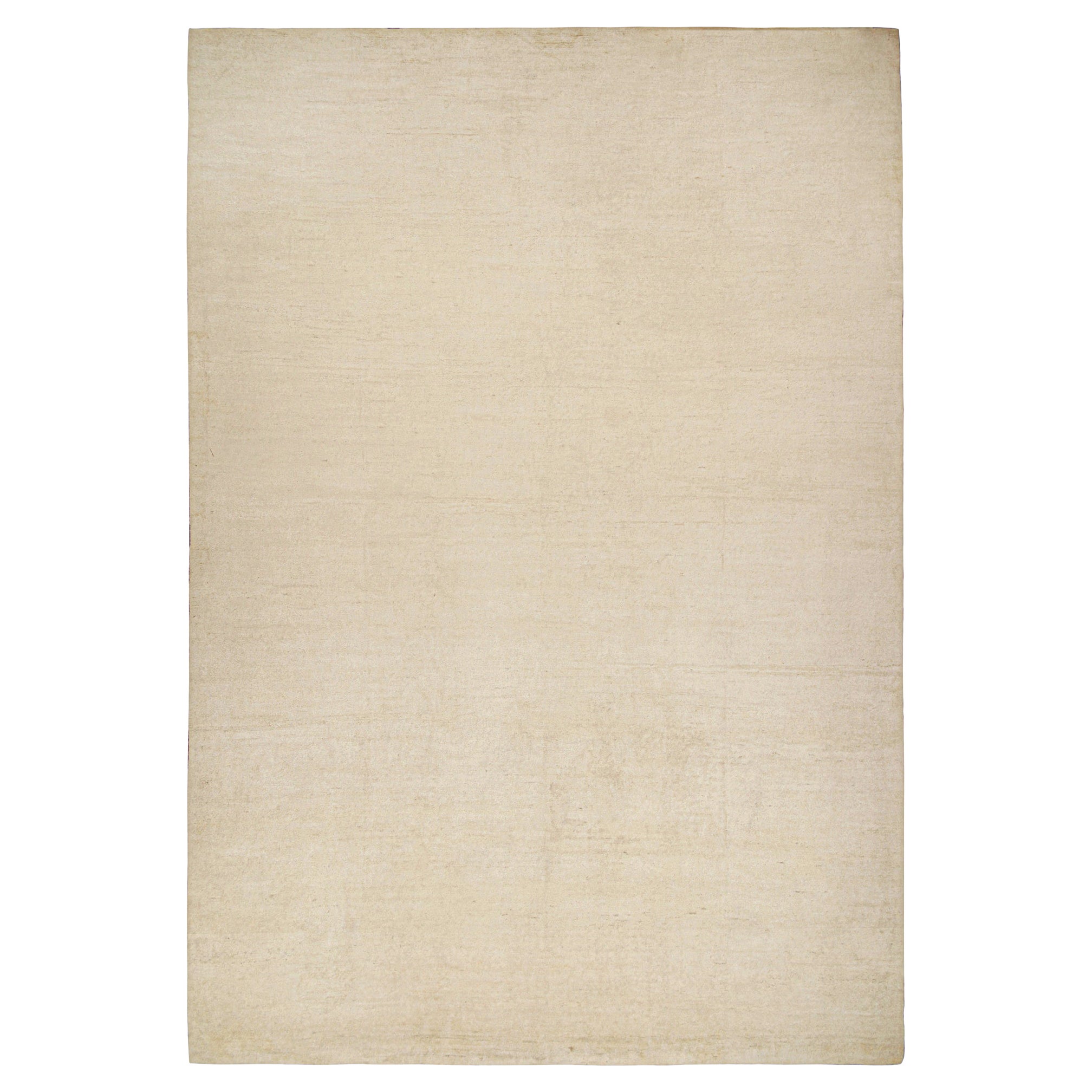 Rug & Kilim's Massivteppich in Beige-Braun im Ton-in-Ton-Stil Contemporary
