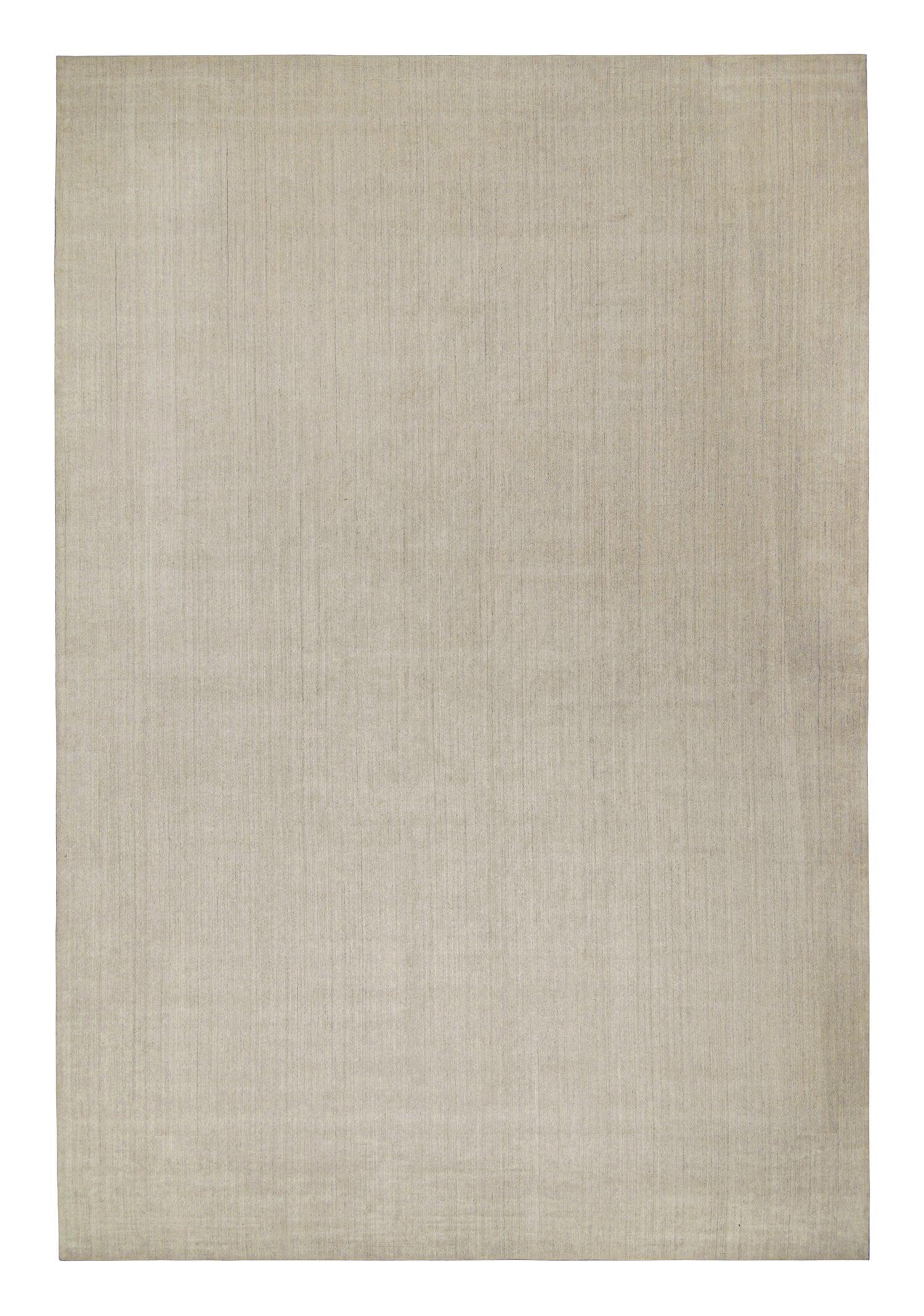 Rug & Kilim’s Solid Beige-Brown Rug in Tone-on-tone For Sale