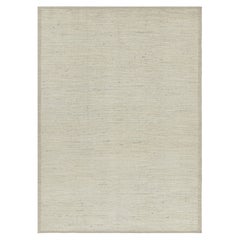 Rug 
Kilim
s Massivteppich in Weiß mit Strukturstreifen und Schlieren