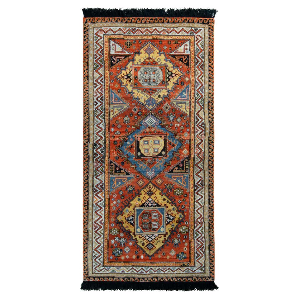 Somi Style Rugs 21st Century Contemporary Soumak Style Wool Rug For Sale at 1stDibs