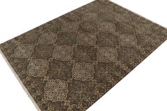 Rug & Kilims spanischer Classic-Teppich in Beige-Braun und Schwarz mit geometrischen Mustern