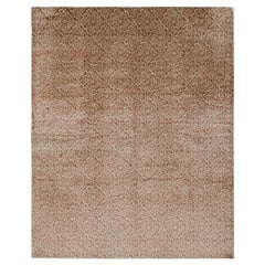Rug & Kilim's Tapis espagnol de style européen en Brown avec motif floral Cordoba