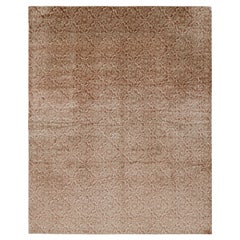 Rug & Kilim’s Spanish European Style Rug in Brown with Floral Pattern “Cordoba”