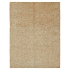 Rug & Kilim’s Spanish European Style Rug in Gold with Floral Pattern “Cordoba”