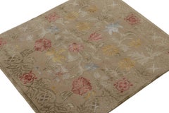 Rug & Kilim's spanischer quadratischer Teppich im europäischen Stil mit Blumenmuster "Bilbao"