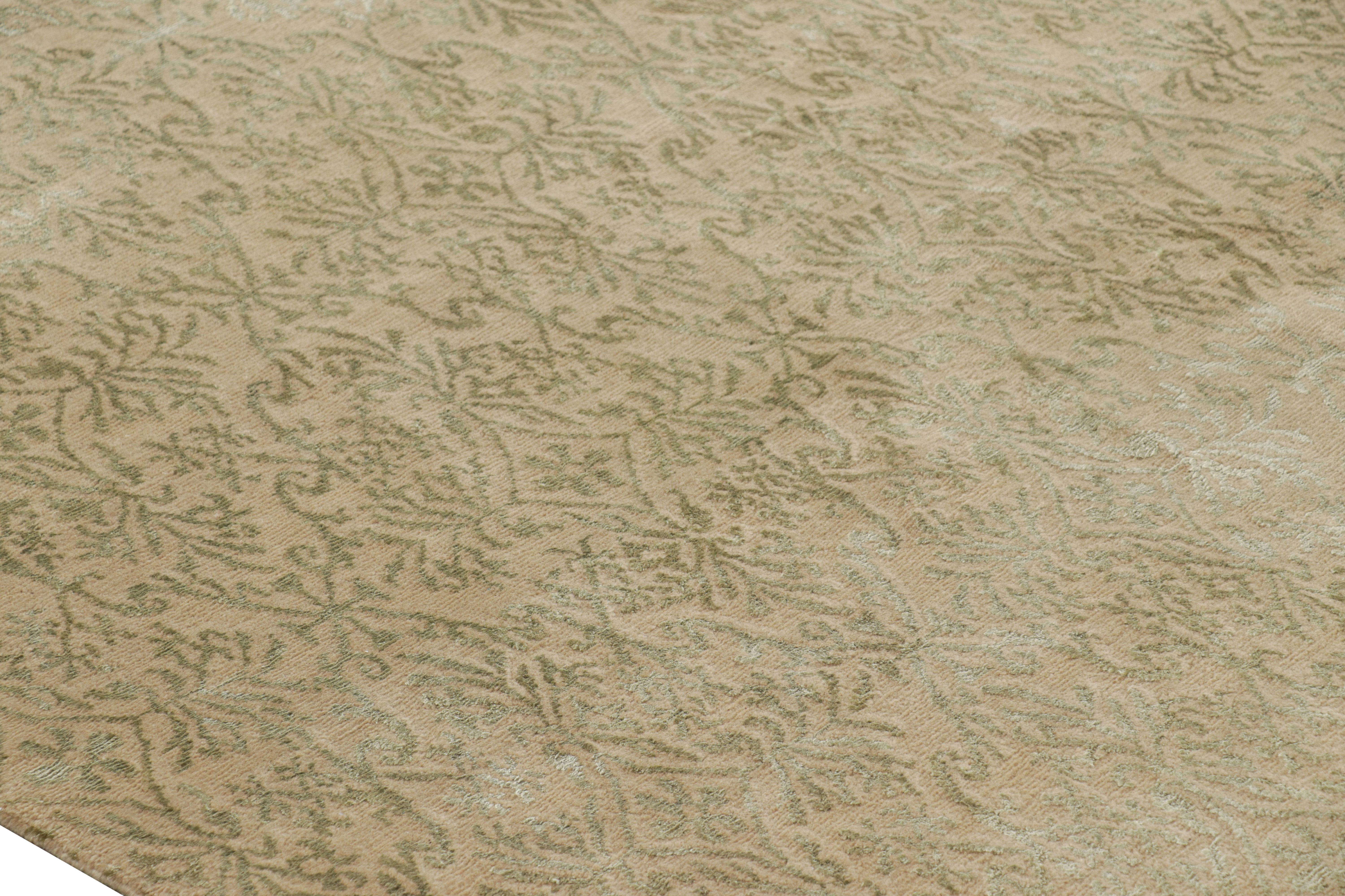 Lana Rug & Kilim: tappeto in stile spagnolo in oro con motivi floreali 