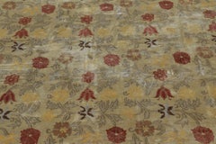 Rug & Kilims spanischer Teppich in Off-White-Beige mit Blumenmustern Bilbao