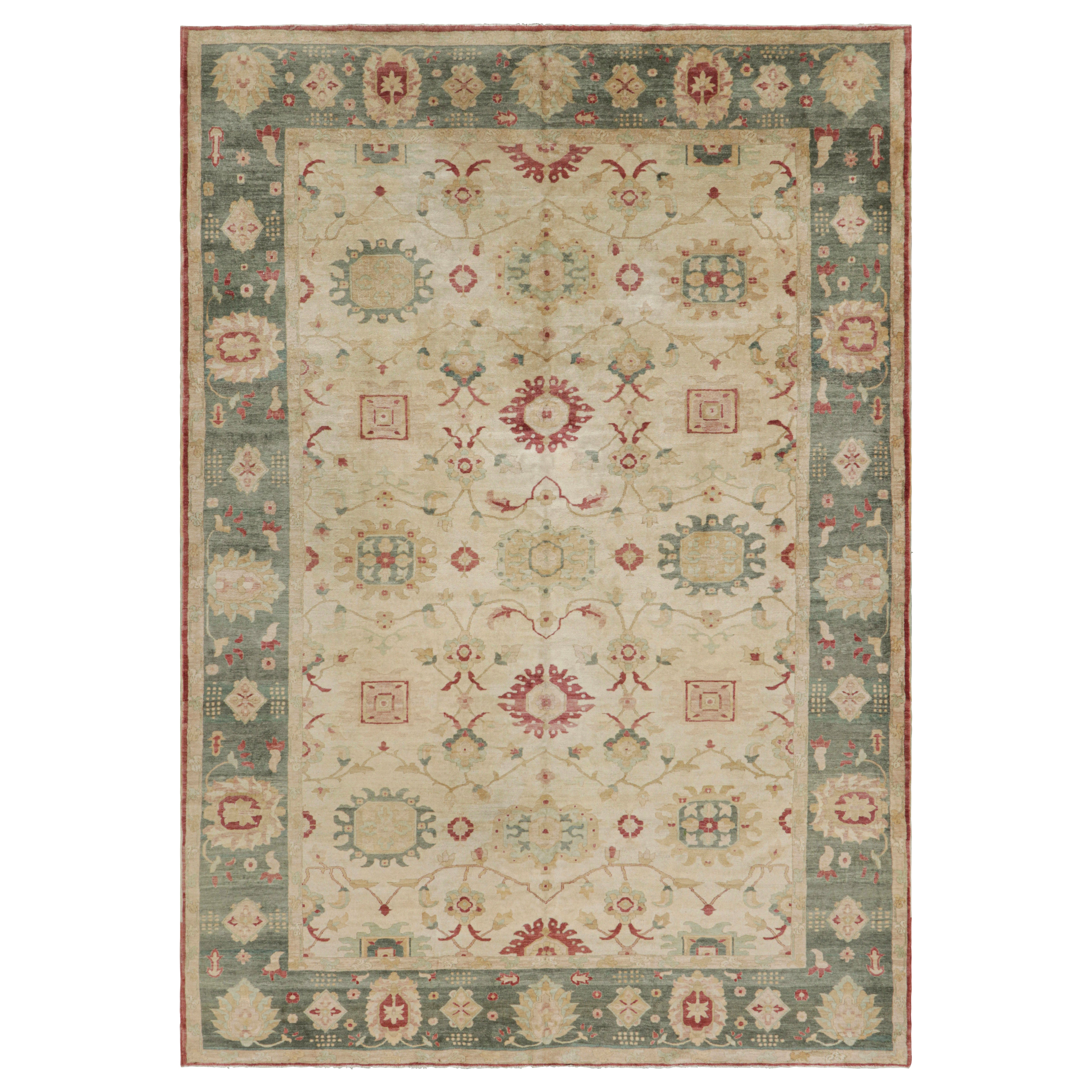 Rug & Kilim: tappeto in stile Sultanabad Rugs in beige e rosso con motivi floreali