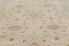 Rug & Kilim’s Sultanabad Style Rug in Beige-Brown with Floral Patterns