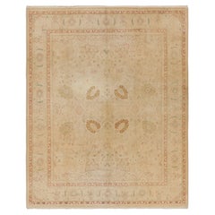 Alfombra estilo Sultanabad de Rug & Kilim en beige-marrón con motivos florales