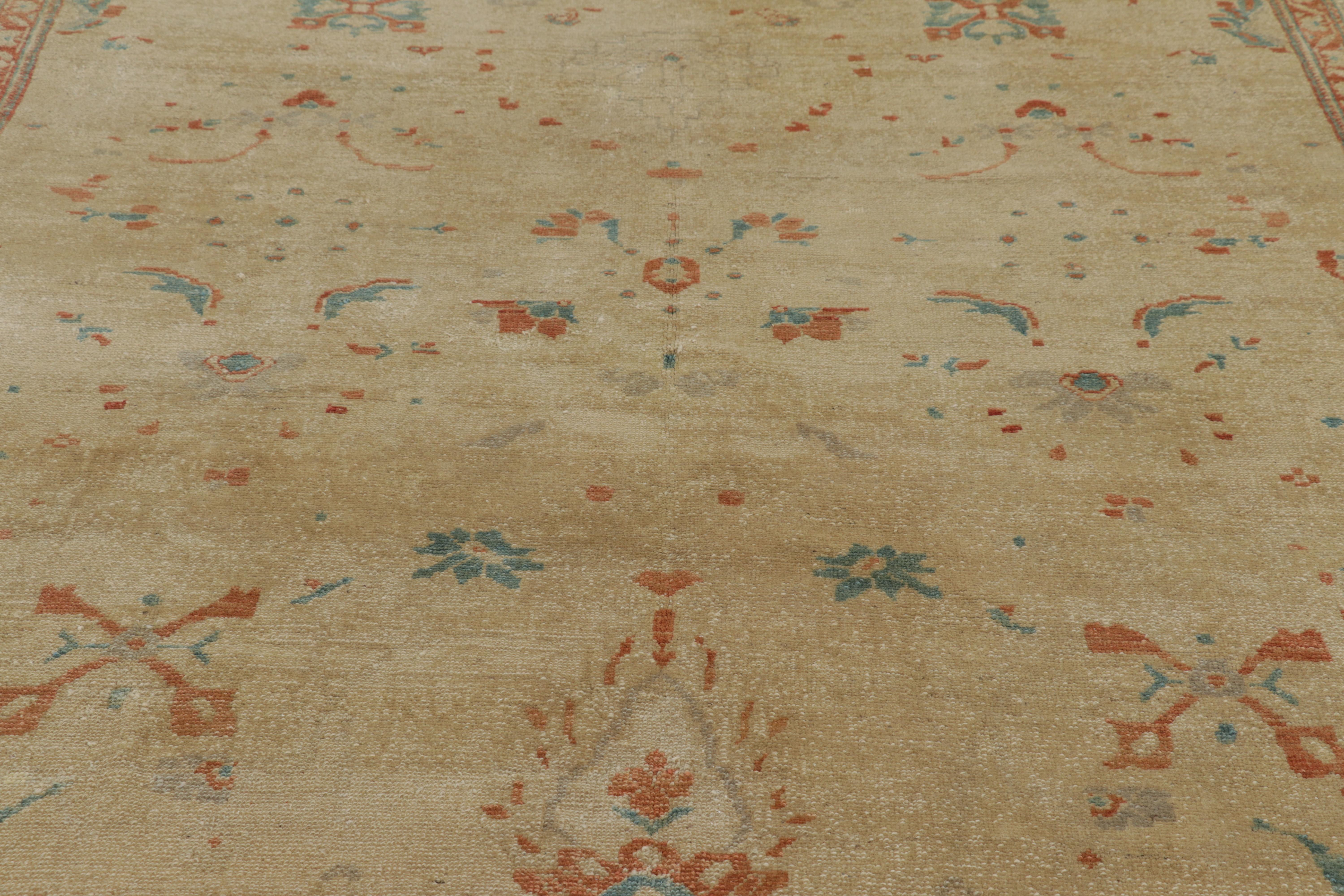 Rug & Kilim's Sultanabad Style Teppich in Creme mit floralen Mustern (Türkisch) im Angebot