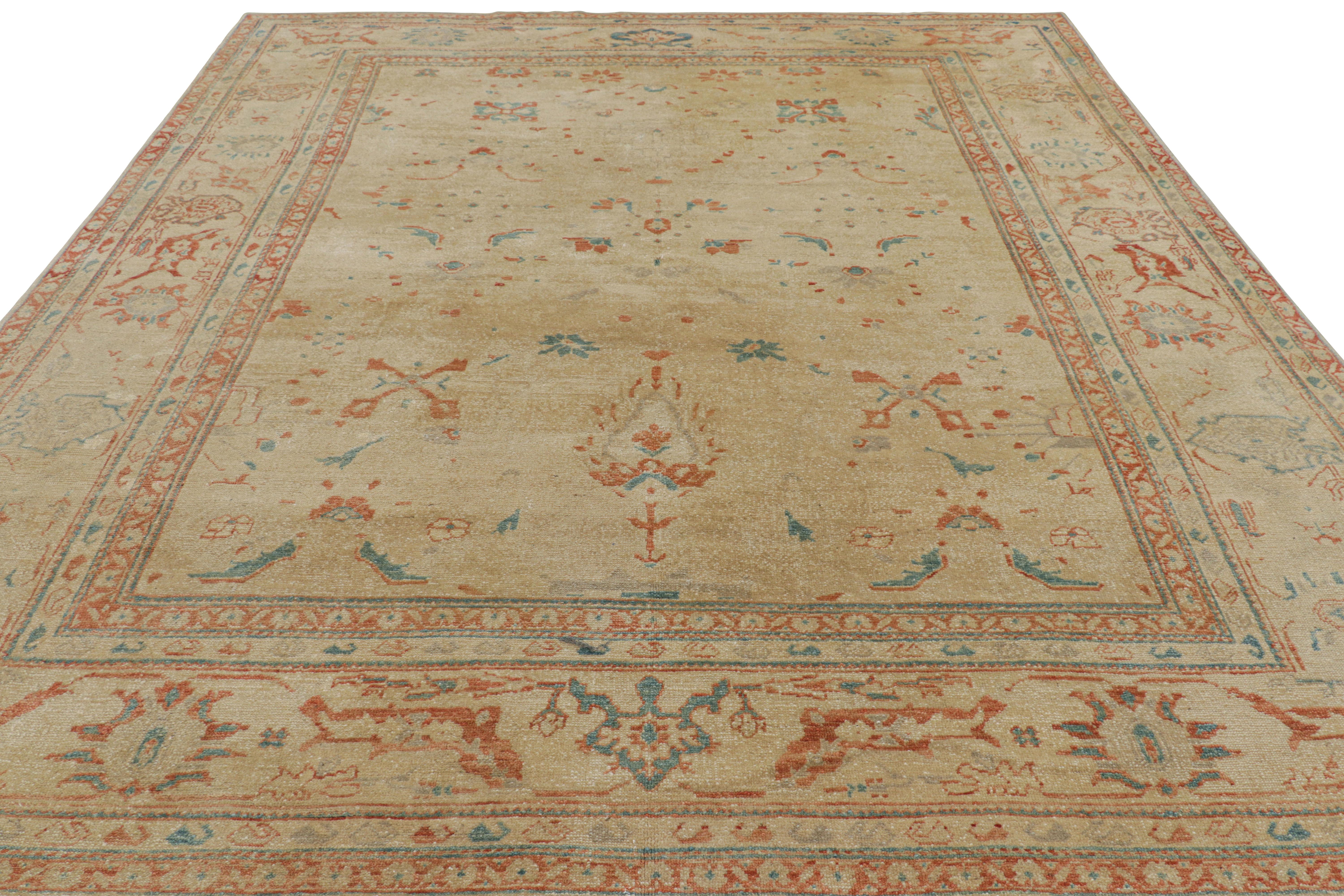 Annodato a mano Rug & Kilim è un tappeto in stile Sultanabad Rugs color crema con motivi floreali in vendita