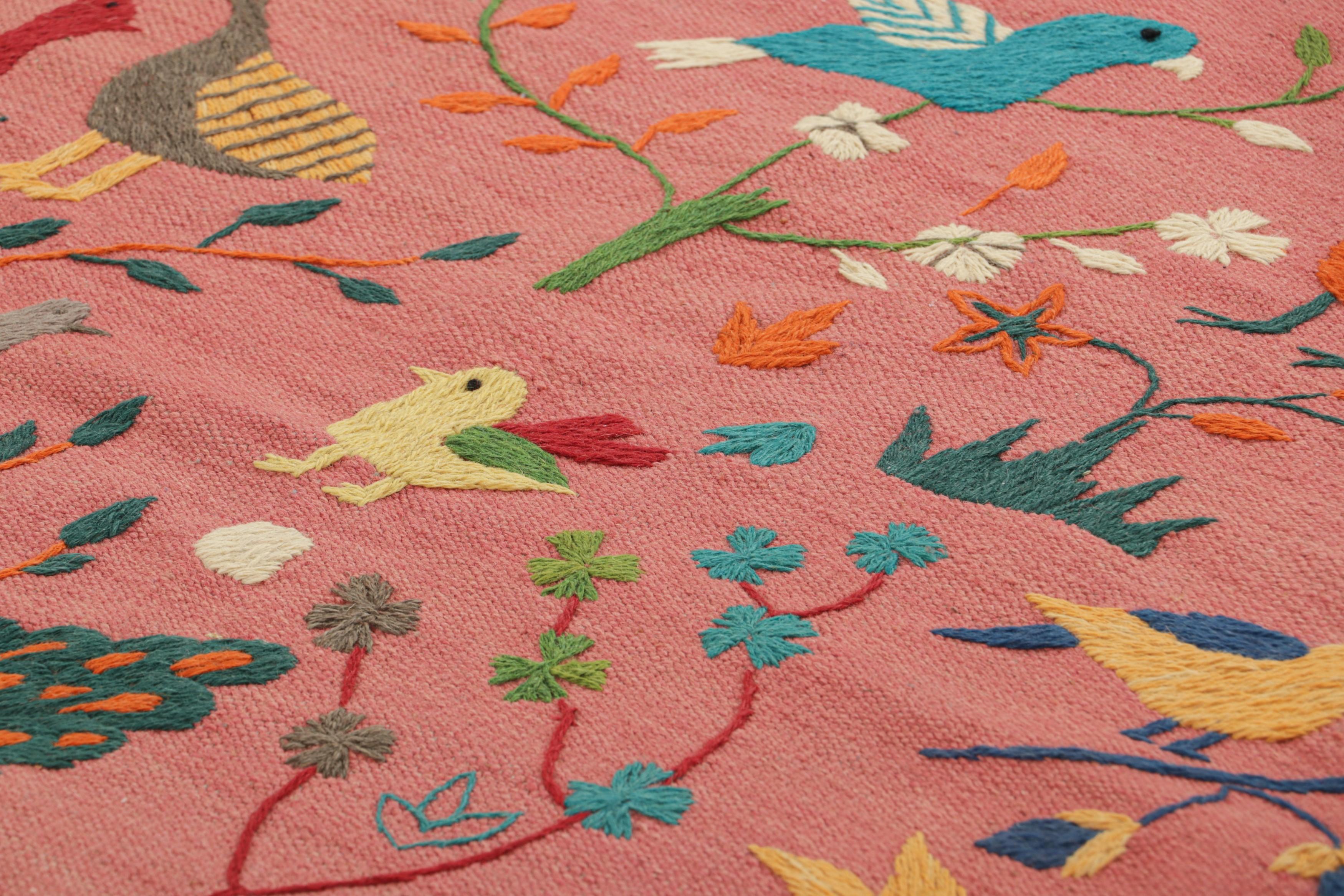 Made with handwoven wool, this 3x5 Kilim represents an exciting new line of Modern Classics and contemporary flatweaves by Rug & Kilim—a series of designs inspired by antique Suzani Kilims and textiles, among the richest weaving traditions in