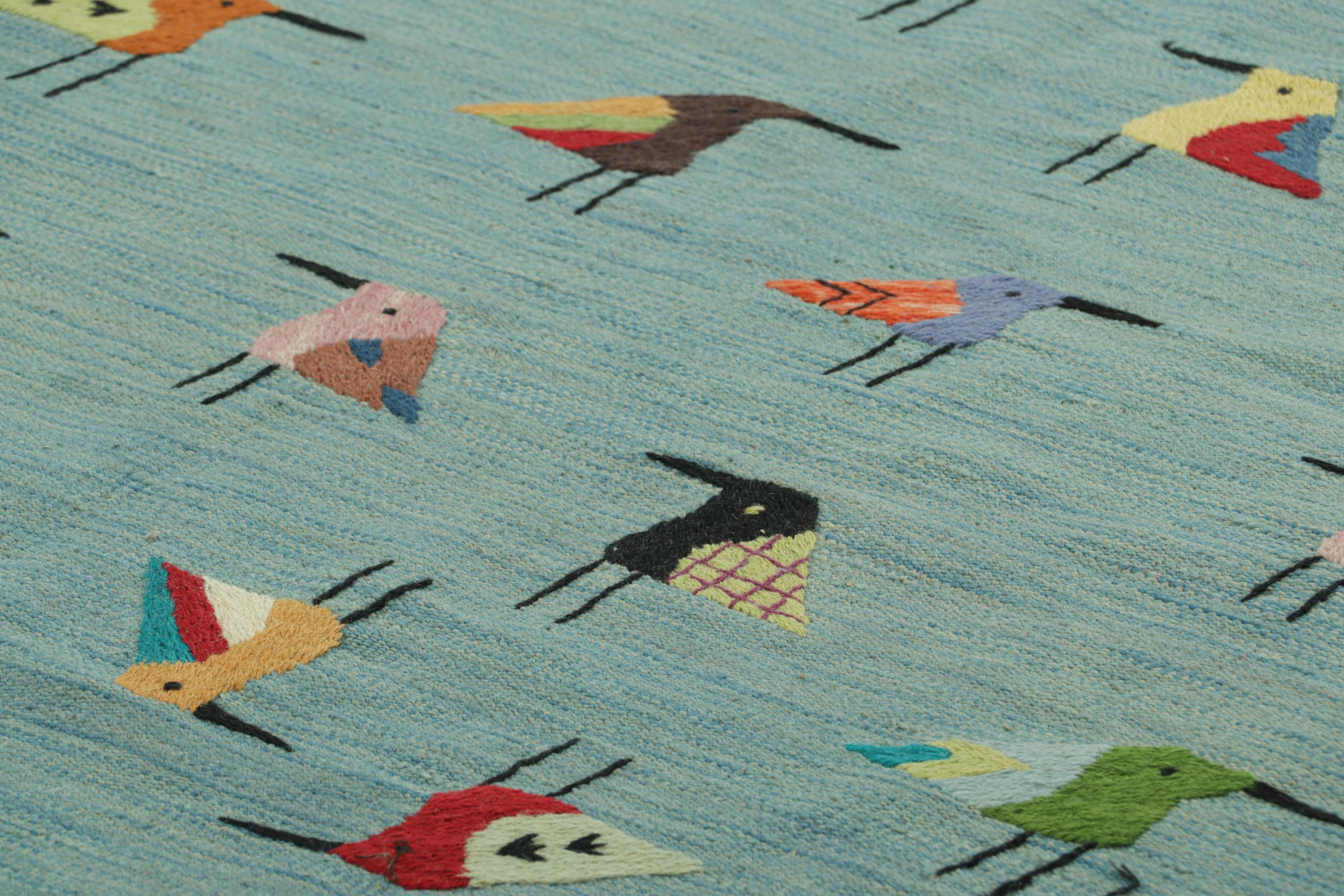 Made with handwoven wool, this 6x8 Kilim represents an exciting new line of Modern Classics and contemporary flatweaves by Rug & Kilim—a series of designs inspired by antique Suzani Kilims and textiles, among the richest weaving traditions in