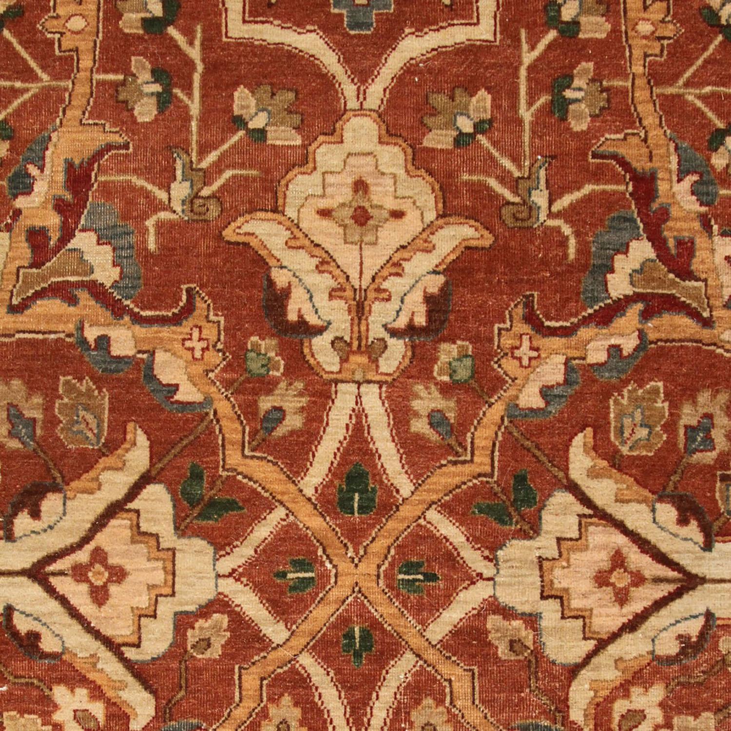 Rug & Kilim's Tabriz Style Teppich in Beige Brown All-Over-Muster (Indisch) im Angebot