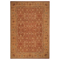 Rug & Kilim's Tabriz Style Rug in Beige Brown All-Over Pattern (tapis de style Tabriz à motif beige et brun)