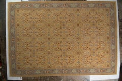 Rug & Kilim’s Tabriz Style Rug in Beige Gold Floral Pattern